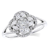 14KT Gold Ladies Diamond Ring